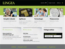 Tablet Screenshot of lingea.pl